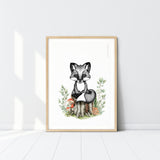 Banjo the Fox Kids Nursery Wall Art Print