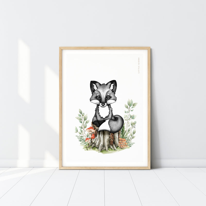 Banjo the Fox Kids Nursery Wall Art Print